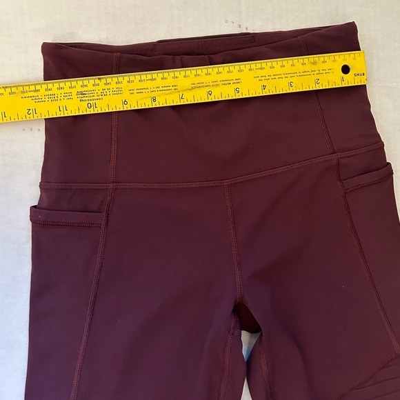 Athleta Inclination Athletic Moto Tight leggings in Antique Burgundy Sz-XSP. H15 - Picture 10 of 12